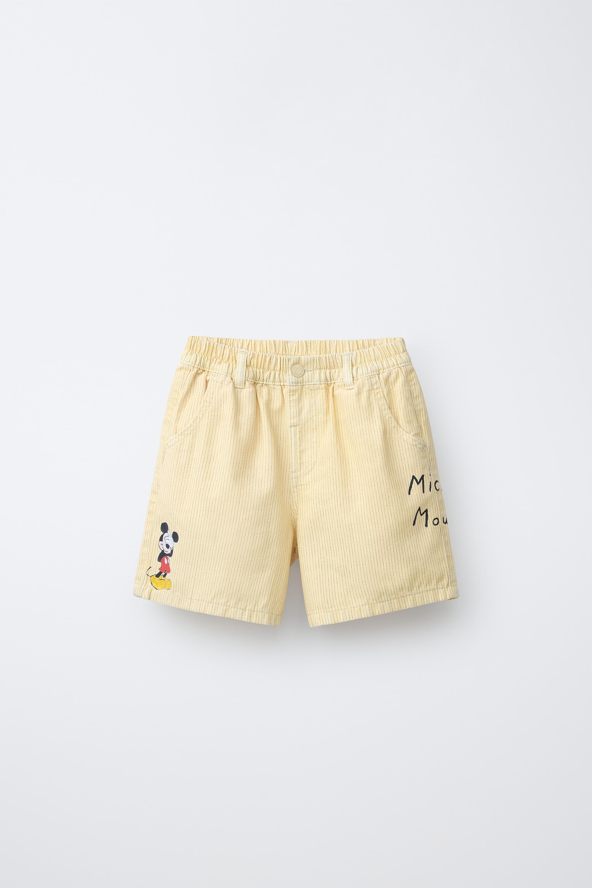 STRIPED MICKEY MOUSE © DISNEY CANVAS SHORTS